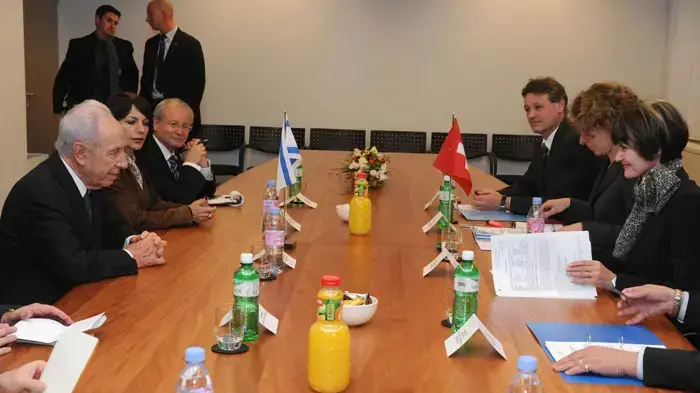 נשיא המדינה, שמעון פרס בפגישה עם נשיאת שוויץ, Micheline Calmy-Rey, מרץ 2011 נשיא המדינה, שמעון פרס בפגישה עם נשיאת שוויץ, Micheline Calmy-Rey, מרץ 2011